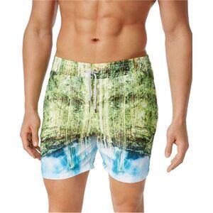 Velero Mens Rainforest Swim Bottom Board Shorts, NWT